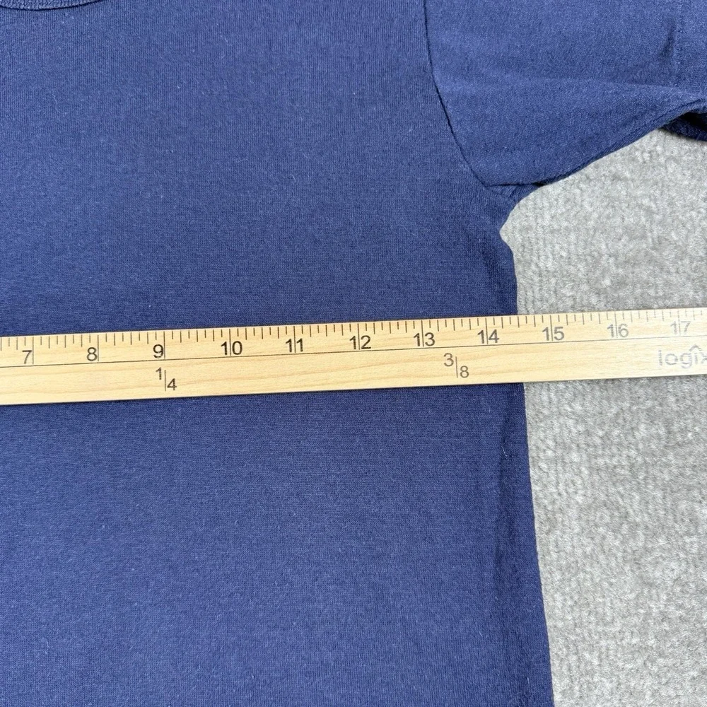 Vintage Russell Athletic T-Shirt Youth Medium Blue Short Sleeve #10‎